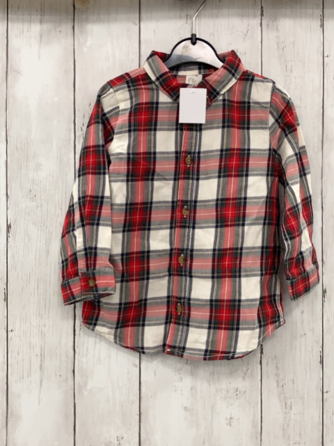H&M  Hemd  Gr. 92  weiß rot grün schwarz ocker kariert 
