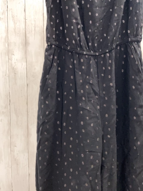 H&M  Playsuit  Gr. 134  schwarz mit Glitzerpunkten 
