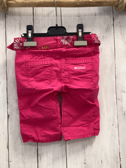S´Oliver  Hose  Gr. 68  pink Gürtel mit bunten Blumen