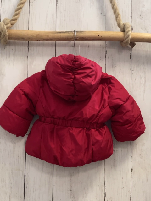 GAP  Winterjacke  Gr. 68  rot Kapuze weiß rotes Futter 