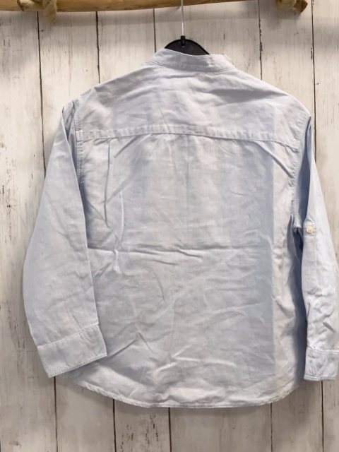 zara Hemd Gr. 122  hellblau 55% Leinen