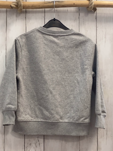 Zara  Pullover  Gr. 122  grau Schrift 