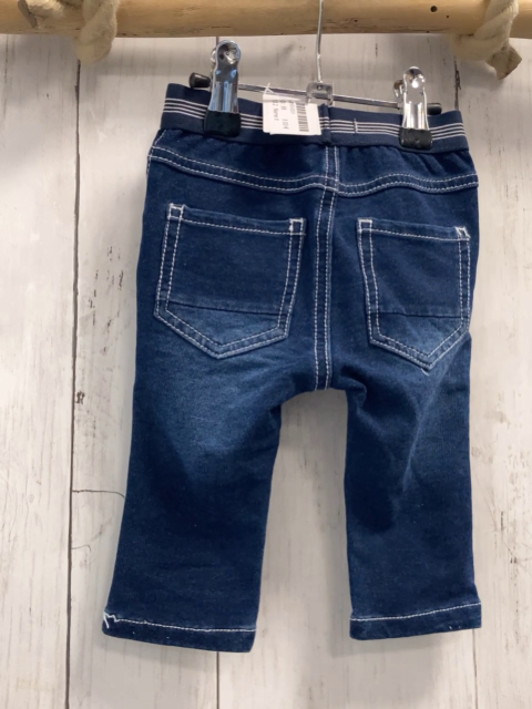 Name it  Jeggings  Gr. 68  blau Jeans blau weißer Streifenbund 