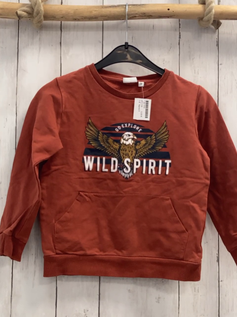 Name it  Pullover  Gr. 116  rost Adler weiße Schrift 