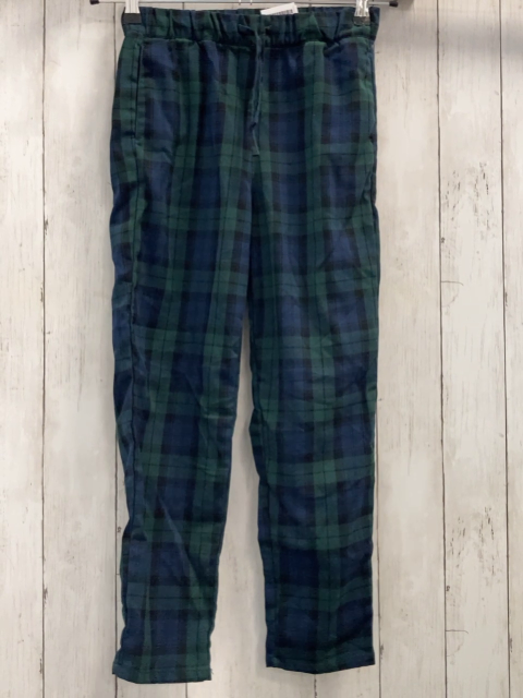 H&M Hose Gr. 140  blau grün kariert Kordel