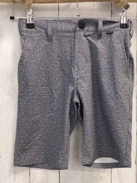 neu Hurley  Sportshorts  Gr. 140  hellgrau weiß geustert Bund verstellbar 