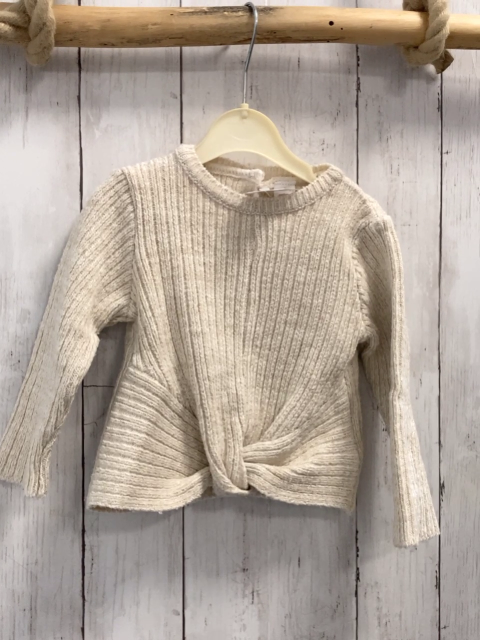 Waikiki  Pullover  Gr. 80  weiß Strick goldene Gltierzfädchen 