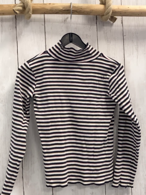 Jubel Pullover Gr. 128  weiß schwarz pink gelb gesteift Kragen