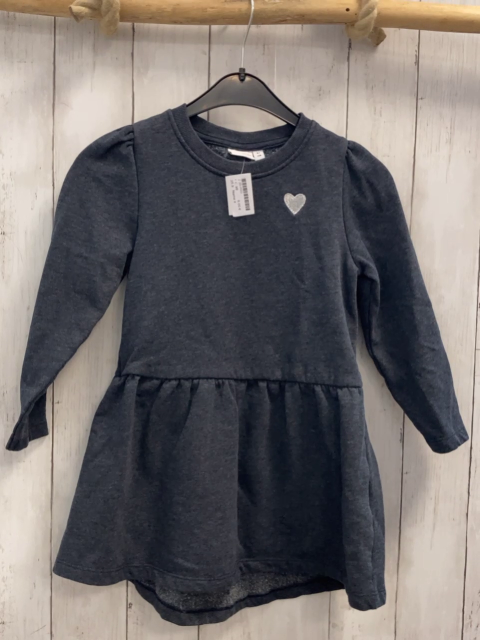 Name it  Kleid  Gr. 98  grau silber Herz 