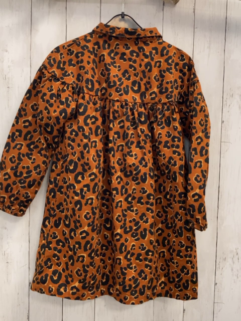 Next  Kleid  Gr. 128  ocker schwarz beige leoprint 