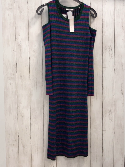 neu Esprit  Kleid Gr. S  blau grün pink Streifen mit Glitzer 