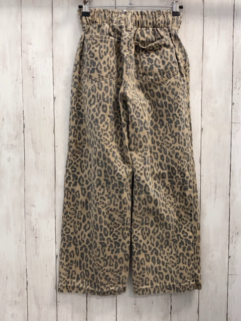 H&M  Hose  Gr. 140  hellbraun braun schwarzer leoprint 