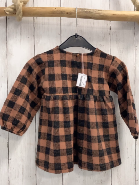 Zara  Kleid  Gr. 80  rost schwarz kariert 