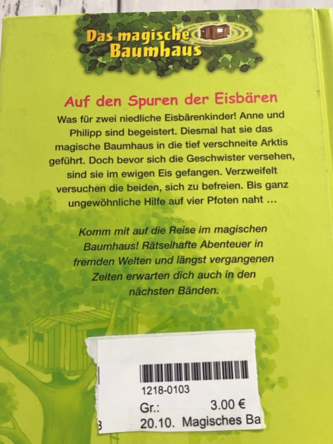 Magisches Baumhaus  Buch Auf den Spuren der Eisbären