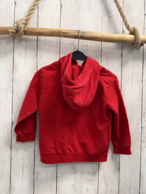 Lego Pullover  Gr. 104  rot Kapuze Feuerwehrmotiv 