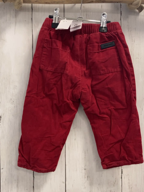 Jacadi  Hose  Gr. 80  rot Kord gefüttert 
