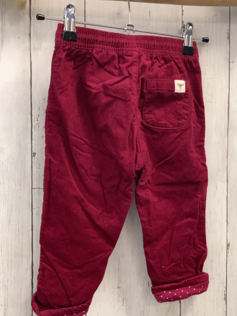 H&M Hose Gr. 86  bordeauxrot Feinkord gefüttert Kordel