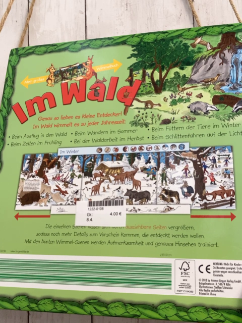   Pappbuch Mein großes Wimmelbuch Im Wald 