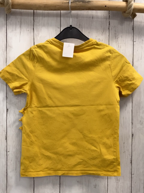   T-Shirt  Gr. 122  gelb blaue Krokodile 