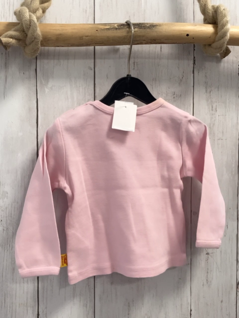 Steiff  Langarmshirt  Gr. 62  rosa Plüschbärenkopf 