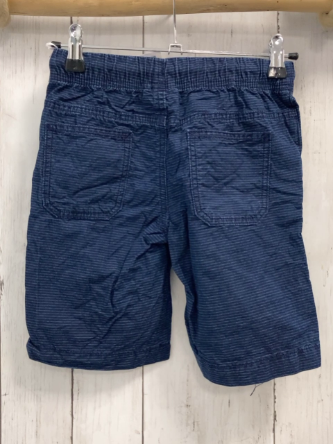   Shorts  Gr. 122  blau hellgraue Streifen weiße Kordel 