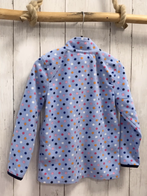   Fleecjacke  Gr. 110  hellblau bunte Punkte blauer Bund 