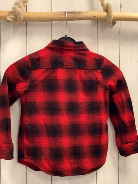 GAP Hemd  Gr. 116  rot schwarz kariert 