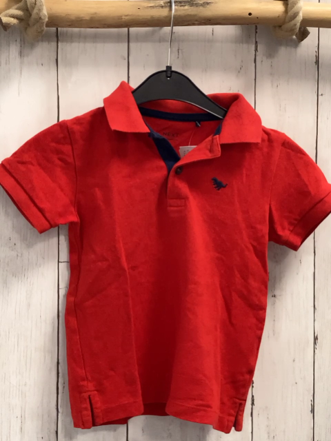 Next  T-Shirt  Gr. 98  rot Polokragen 