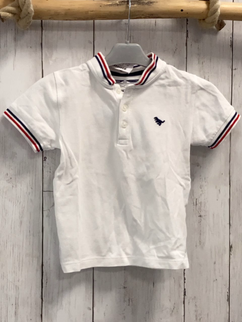 Next  T-Shirt  Gr. 92  weiß rot blauer Streifenbund 