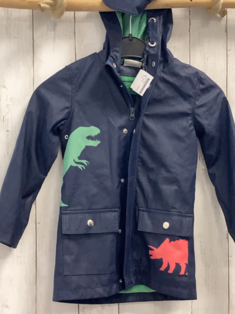  Regenjacke  Gr. 110  blau gummiert dinoes 
