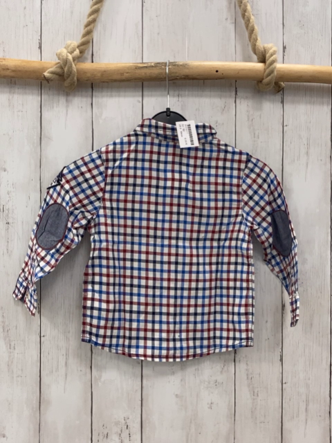 Mexx  Hemd  Gr. 92  weiß blau rot schwarz kariert 