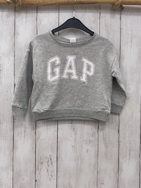 GAP Pullover  Gr. 98  hellgrau weiße Schrift 