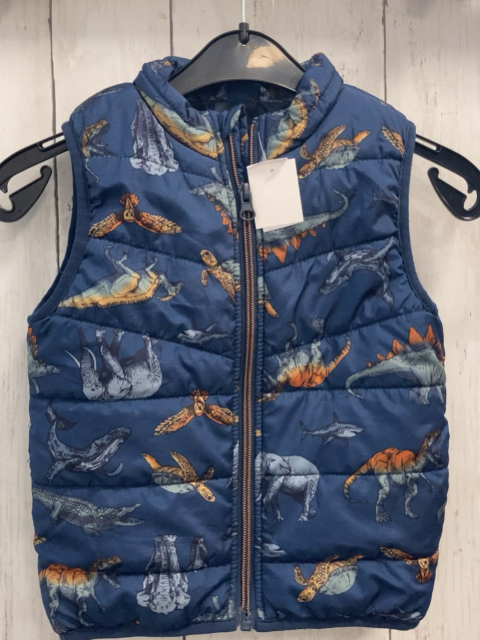 name it Weste Gr. 92  blau Dinos