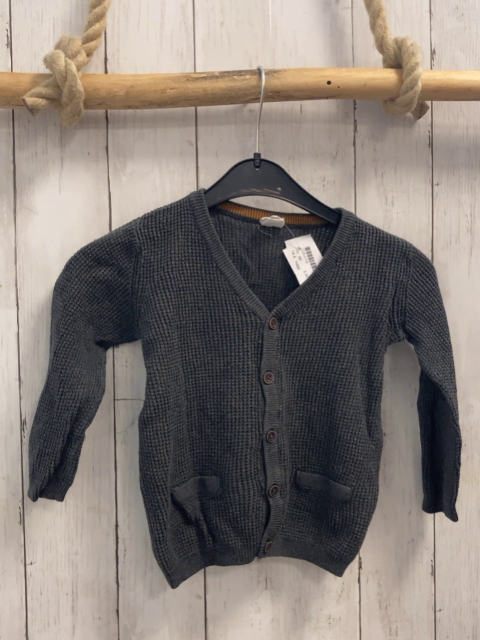 H&M Strickjacke Gr. 86  grau 
