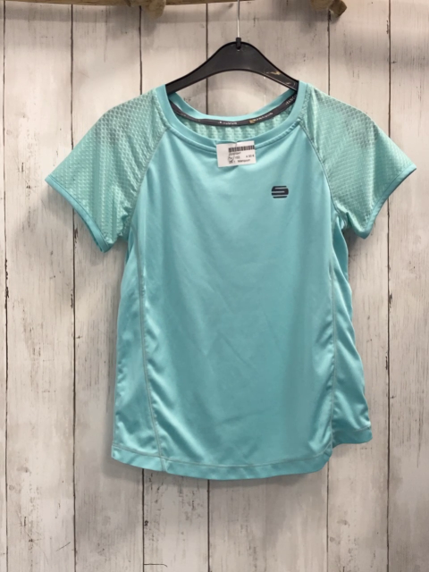 Manguun Sportshirt  Gr. 152  mint Ärmel mit Sturktur 