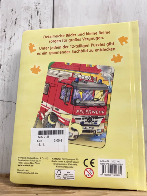  Pappbuch Mein tolles Puzzlebuch Fahrzeuge