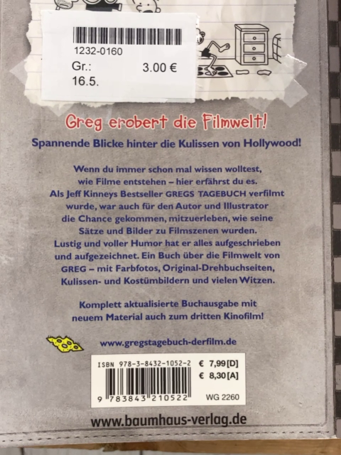 Taschenbuch Gregs Filmtagebuch Endlich berühmt 