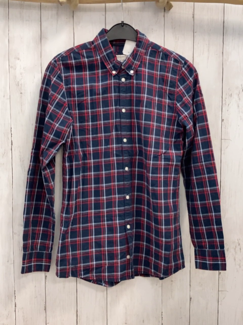 Review  Hemd  Gr. 164  grau rot hellgrau kariert 