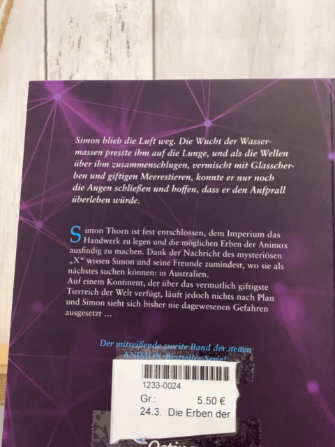 Die Erben der Animox  Buch Das Gift des Oktopus 