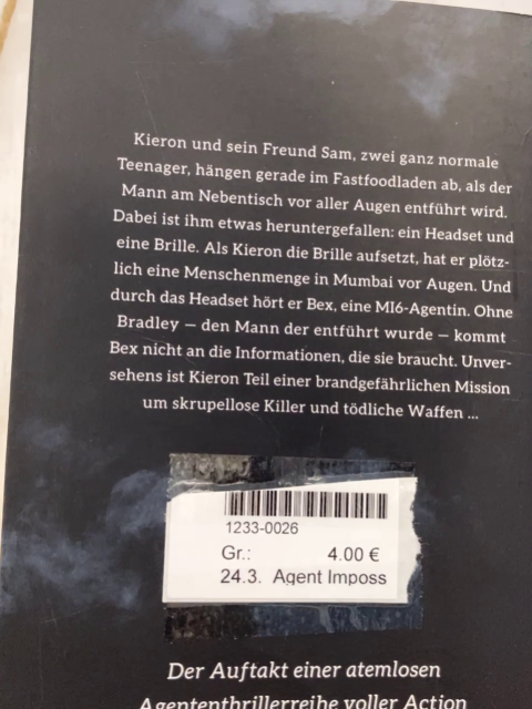 Agent Impossible  Taschenbuch Operation Mumbai 