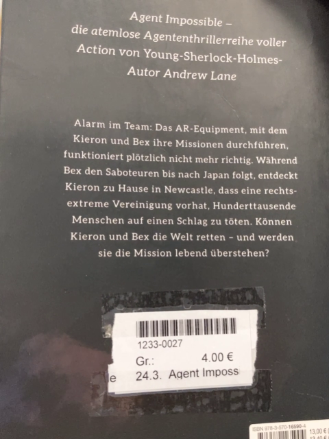 Agent Impossible  Taschenbuch Einsatz in Tokio 