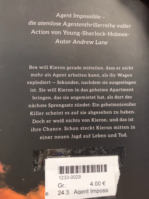 Agent Impossible  Taschenbuch Mission Tog in Venedig 