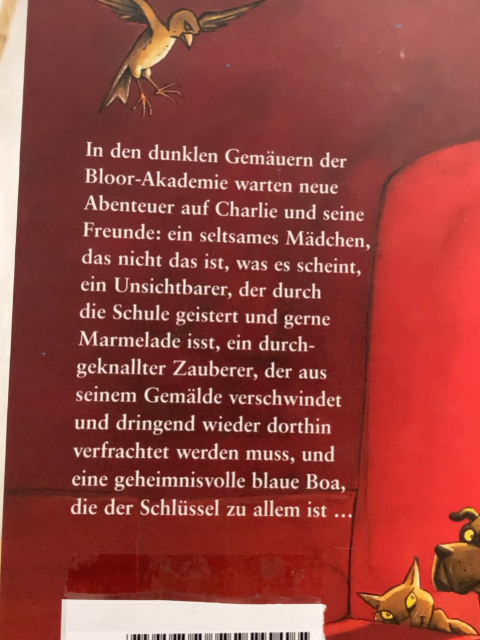  Buch Charlie Bone und das Geheimnis der blauen Schlange 