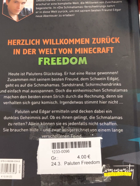 Paluten Freedom  Buch Die Schmahamas-Verschwörung 