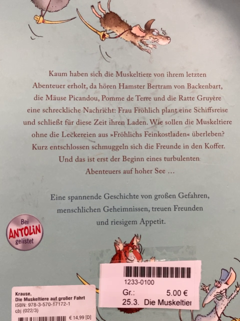 Die Muskeltiere Buch Die Muskeltiere auf großer Fahrt 