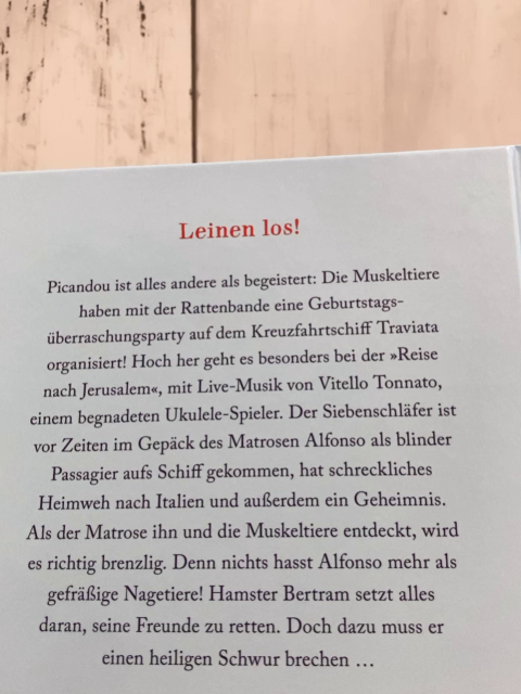 Die Muskeltiere Buch Die Musketiere und die rattenscharfe Party