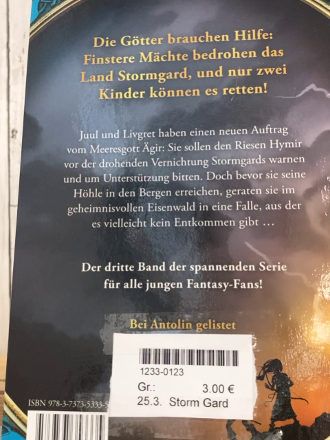 Storm Gard  Buch Die Verschwörung der Riesen 