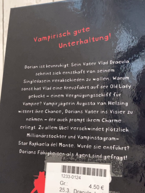 Dracula Junior  Buch Vorsicht, Vampirjäger 
