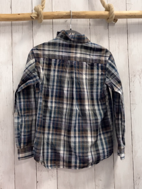 Cyrillus Hemd Gr. 140  blau braun grau kariert