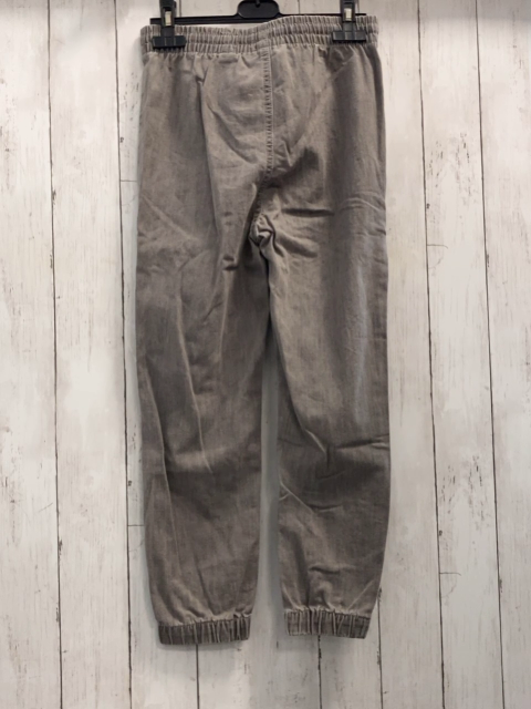 H&M Hose Gr. 134  grau Jeans weiße Kordel